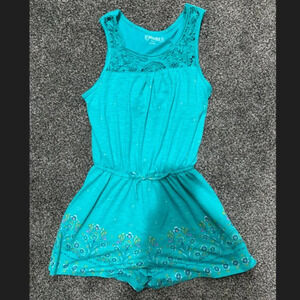 Mudd teal/blue romper. Girls size 14